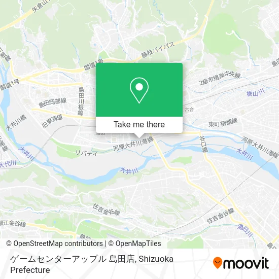 ゲームセンターアップル 島田店 map