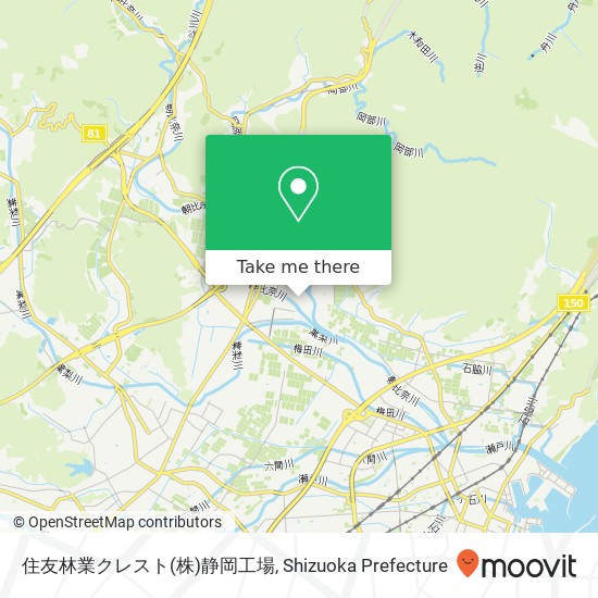 住友林業クレスト(株)静岡工場 map