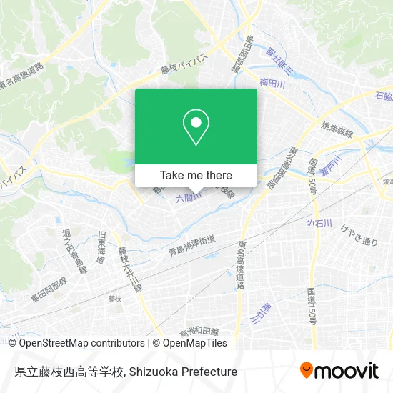 県立藤枝西高等学校 map