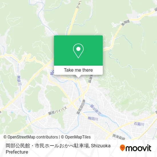 Okabe Public Hall and Citizen Hall Okabe Parking Lot map