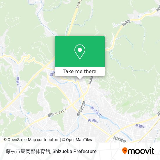藤枝市民岡部体育館 map