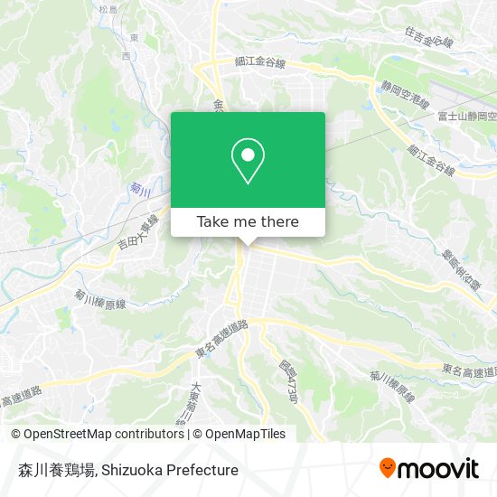 How to get to 森川養鶏場 in 菊川市 by Bus?