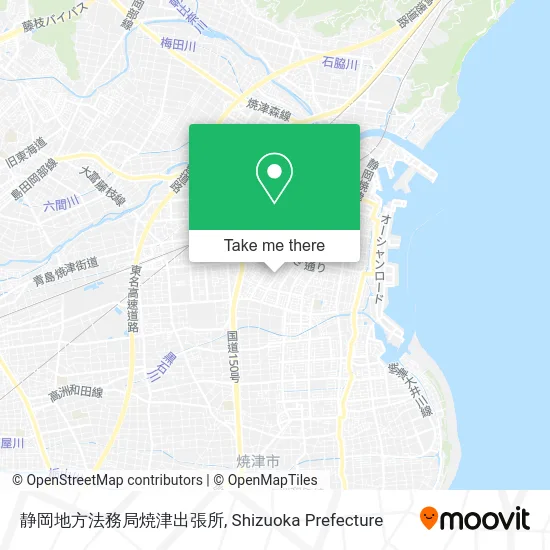 Shizuoka Local Legal Affairs Bureau Yaizu Branch map