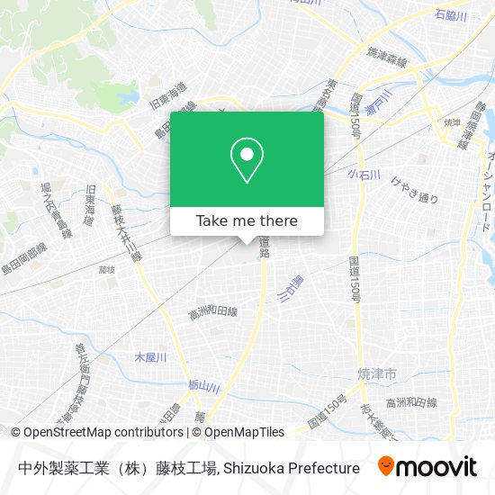 中外製薬工業（株）藤枝工場 map