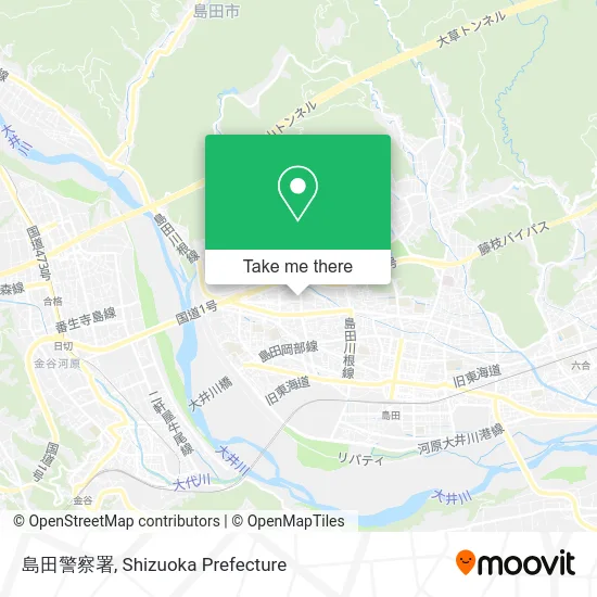 Shimada Police Station map