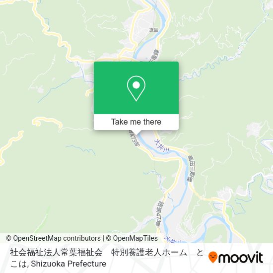 社会福祉法人常葉福祉会　特別養護老人ホーム　とこは map
