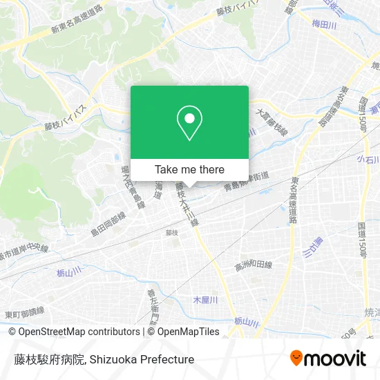藤枝駿府病院 map