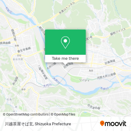 川越茶屋そば玄 map