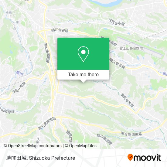 勝間田城 map