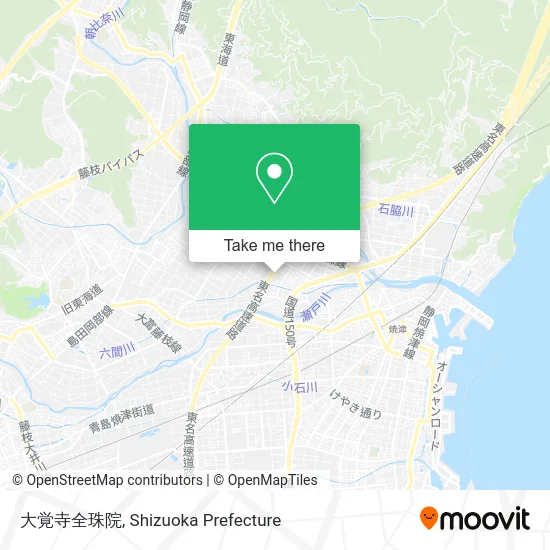 Daikaku-ji Zenshu-in map