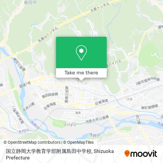 How To Get To 国立静岡大学教育学部附属島田中学校 In 島田市 By Bus