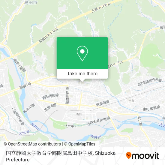 国立静岡大学教育学部附属島田中学校 map