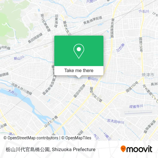 Tochiyama River Daikan Island Bridge Park map
