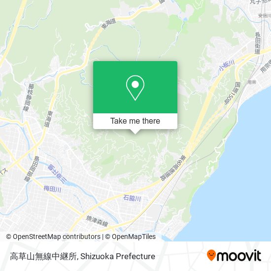 高草山無線中継所 map