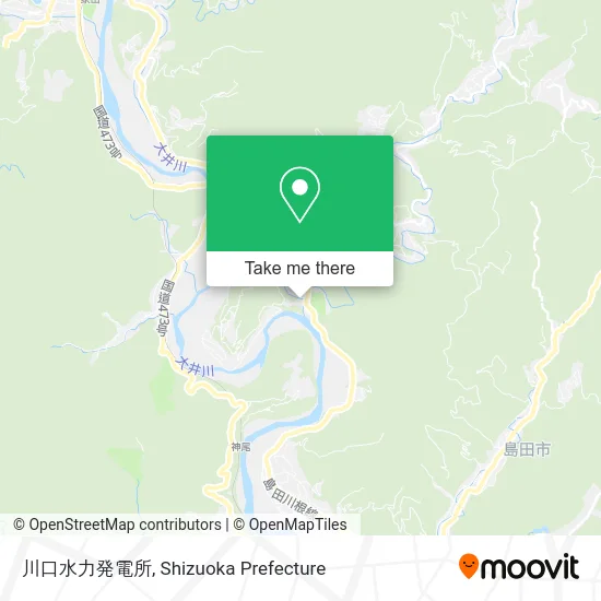 Kawaguchi Hydroelectric Power Station map