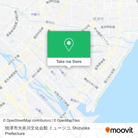 焼津市大井川文化会館 ミュージコ map