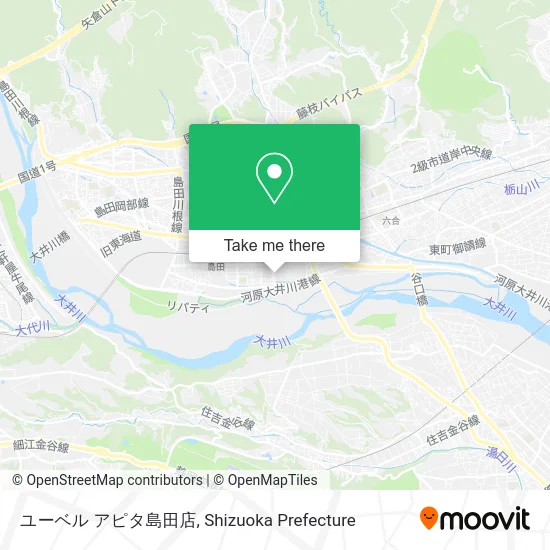 ユーベル アピタ島田店 map