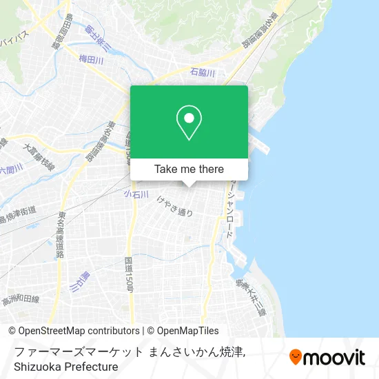 ファーマーズマーケット まんさいかん焼津 map