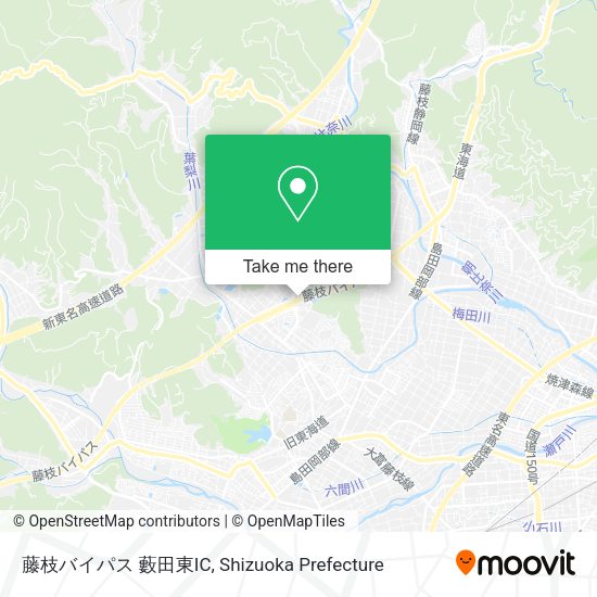 藤枝バイパス 藪田東IC map