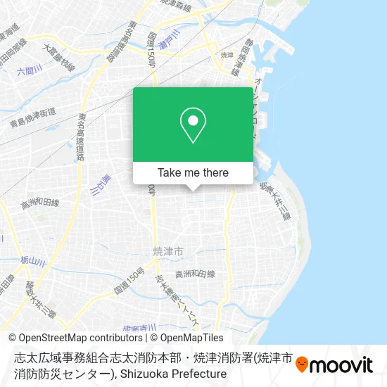 Shida Wide Area Union Shida Fire Department map