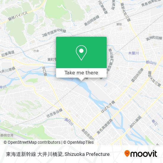 東海道新幹線 大井川橋梁 map
