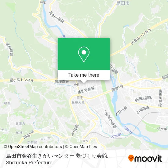 島田市金谷生きがいセンター 夢づくり会館 map