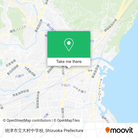 Yaizu City Omura Junior High School map