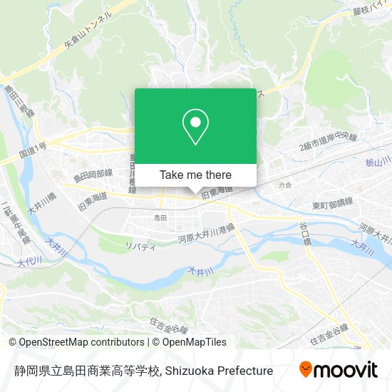 静岡県立島田商業高等学校 map