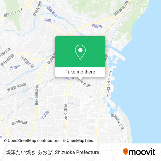 Yaizu Taiyaki Aoba map