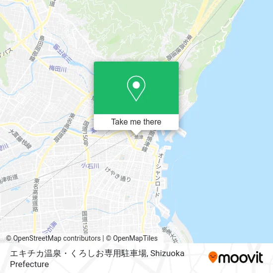 エキチカ温泉・くろしお専用駐車場 map
