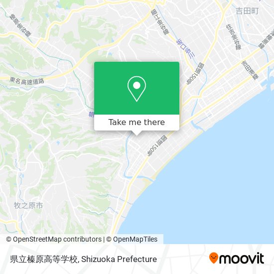 県立榛原高等学校 map