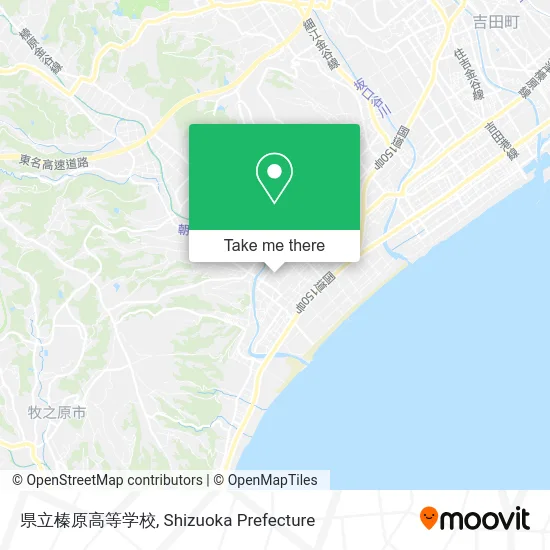 Prefectural Haibara High School map