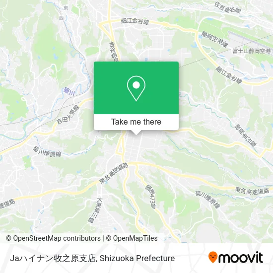 JA Hainan Makinohara Branch map