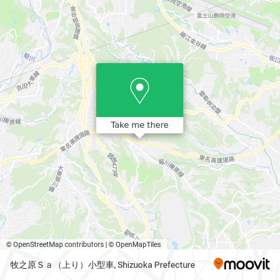 牧之原Ｓａ（上り）小型車 map