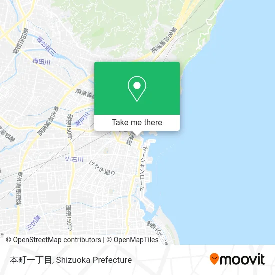 Honmachi 1-Chome map