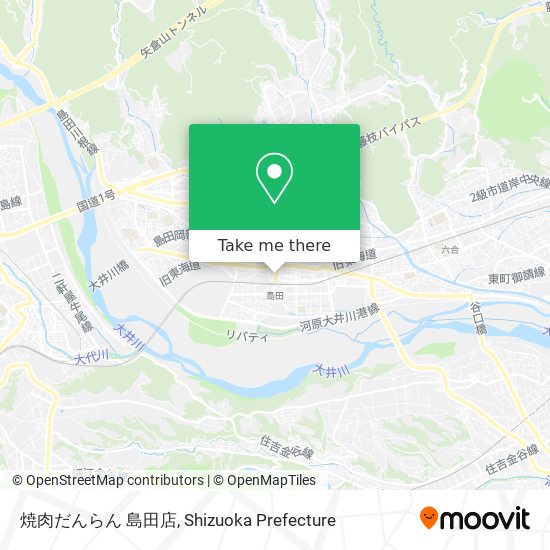 焼肉だんらん 島田店 map