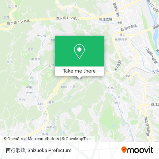 西行歌碑 map