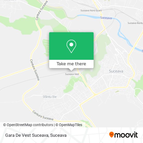 Gara De Vest Suceava map