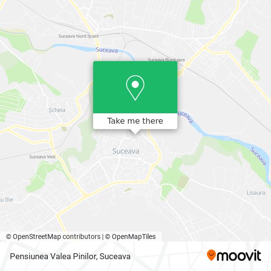 Pensiunea Valea Pinilor map