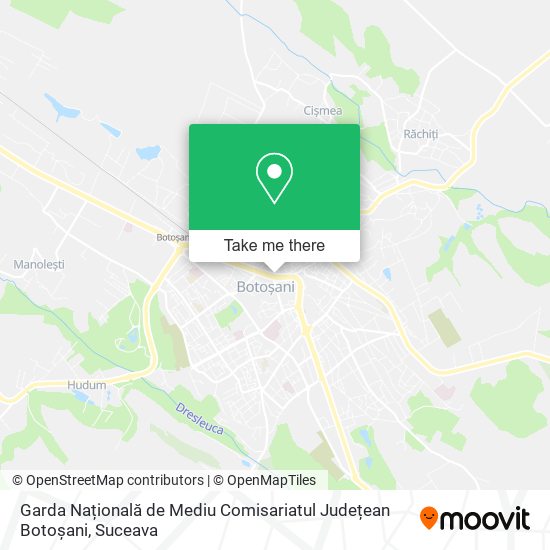 Garda Națională de Mediu Comisariatul Județean Botoșani map