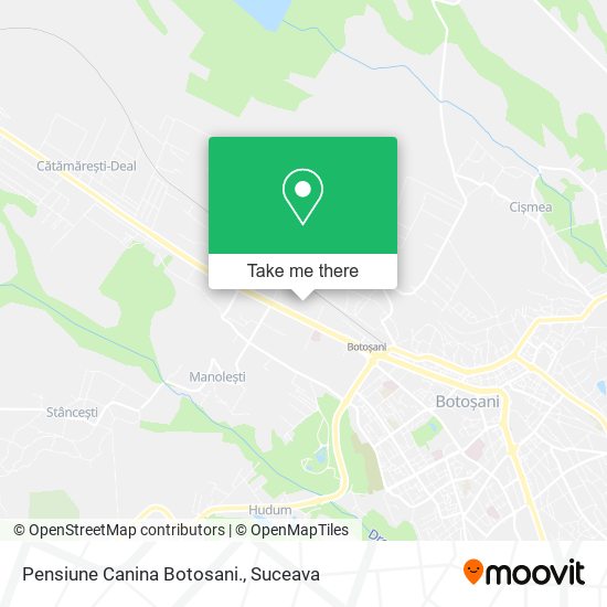 Pensiune Canina Botosani. map