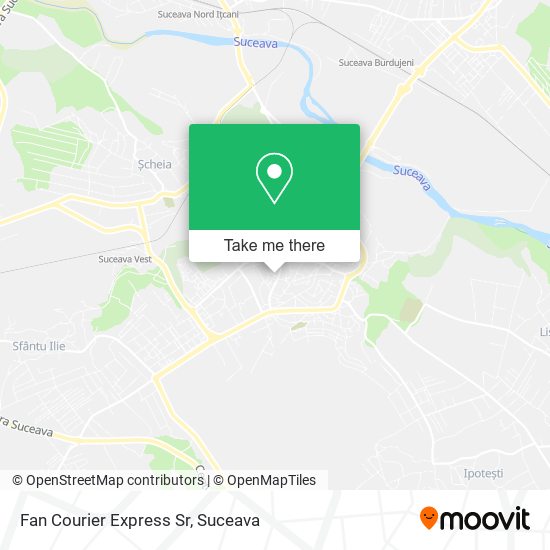 Fan Courier Express Sr map