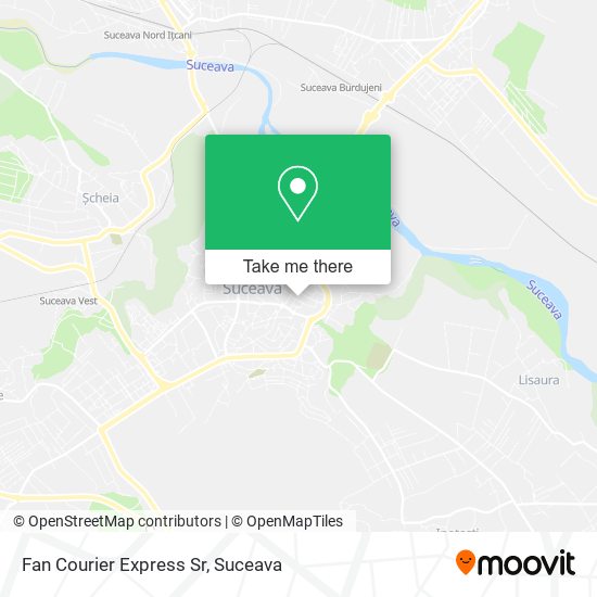 Fan Courier Express Sr map