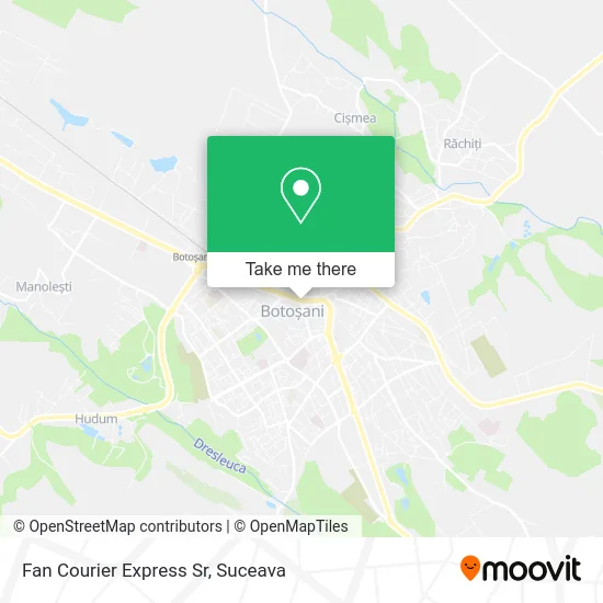 Fan Courier Express Sr map