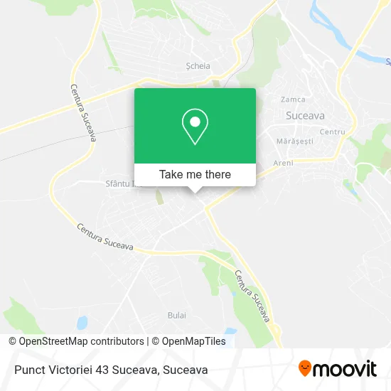 Punct Victoriei 43 Suceava map