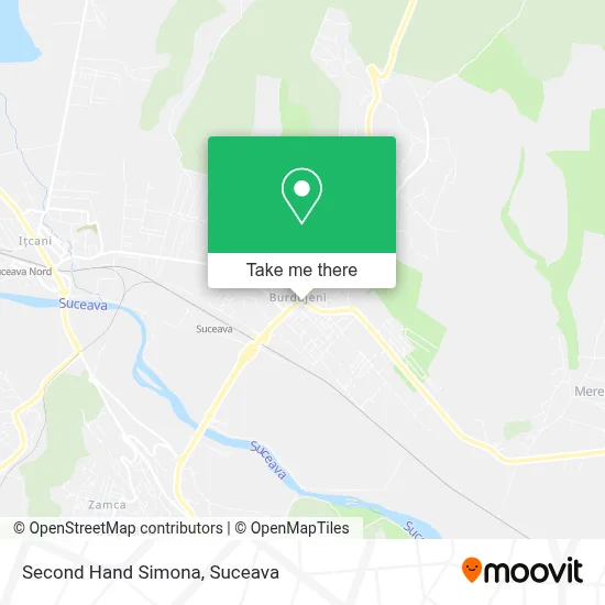 Second Hand Simona map