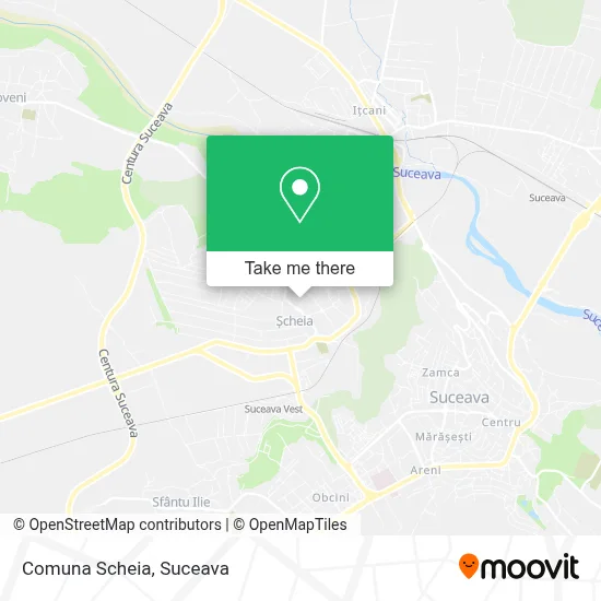 Comuna Scheia map