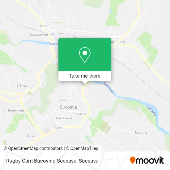 Rugby Csm Bucovina Suceava map