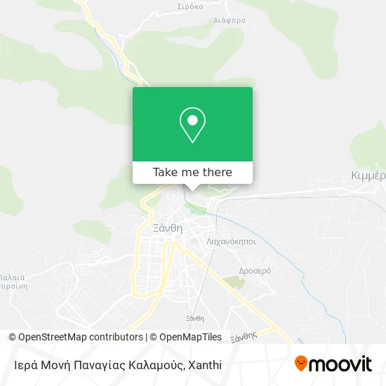 Ιερά Μονή Παναγίας Καλαμούς map