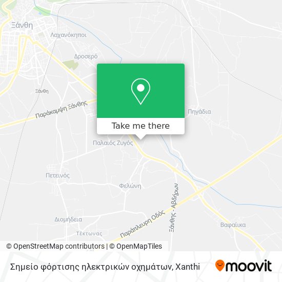 Σημείο φόρτισης ηλεκτρικών οχημάτων map